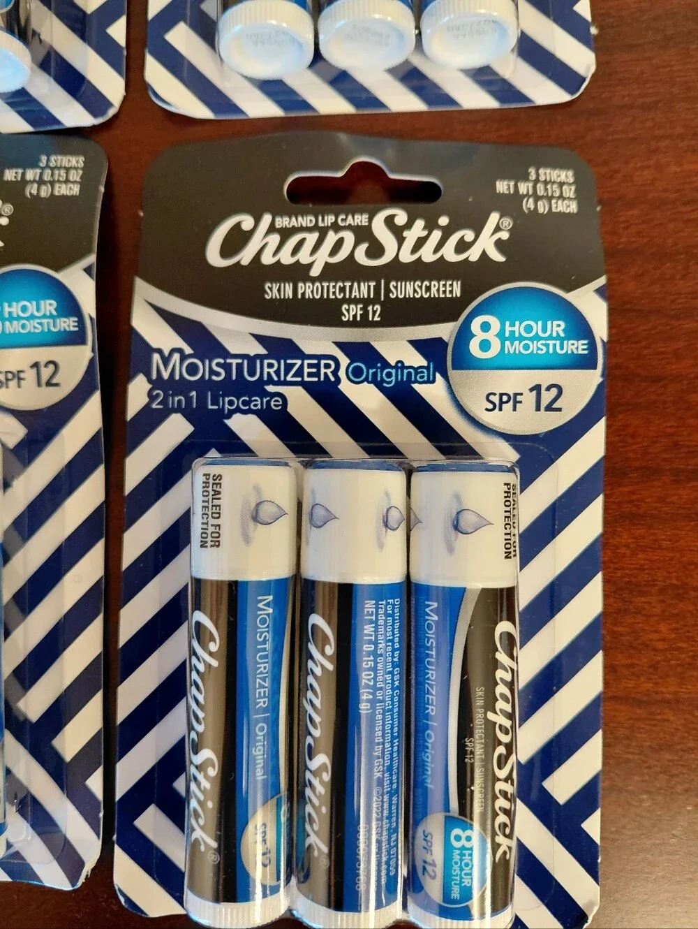 ChapStick Moisturizer Original provides SPF 12 sun protection